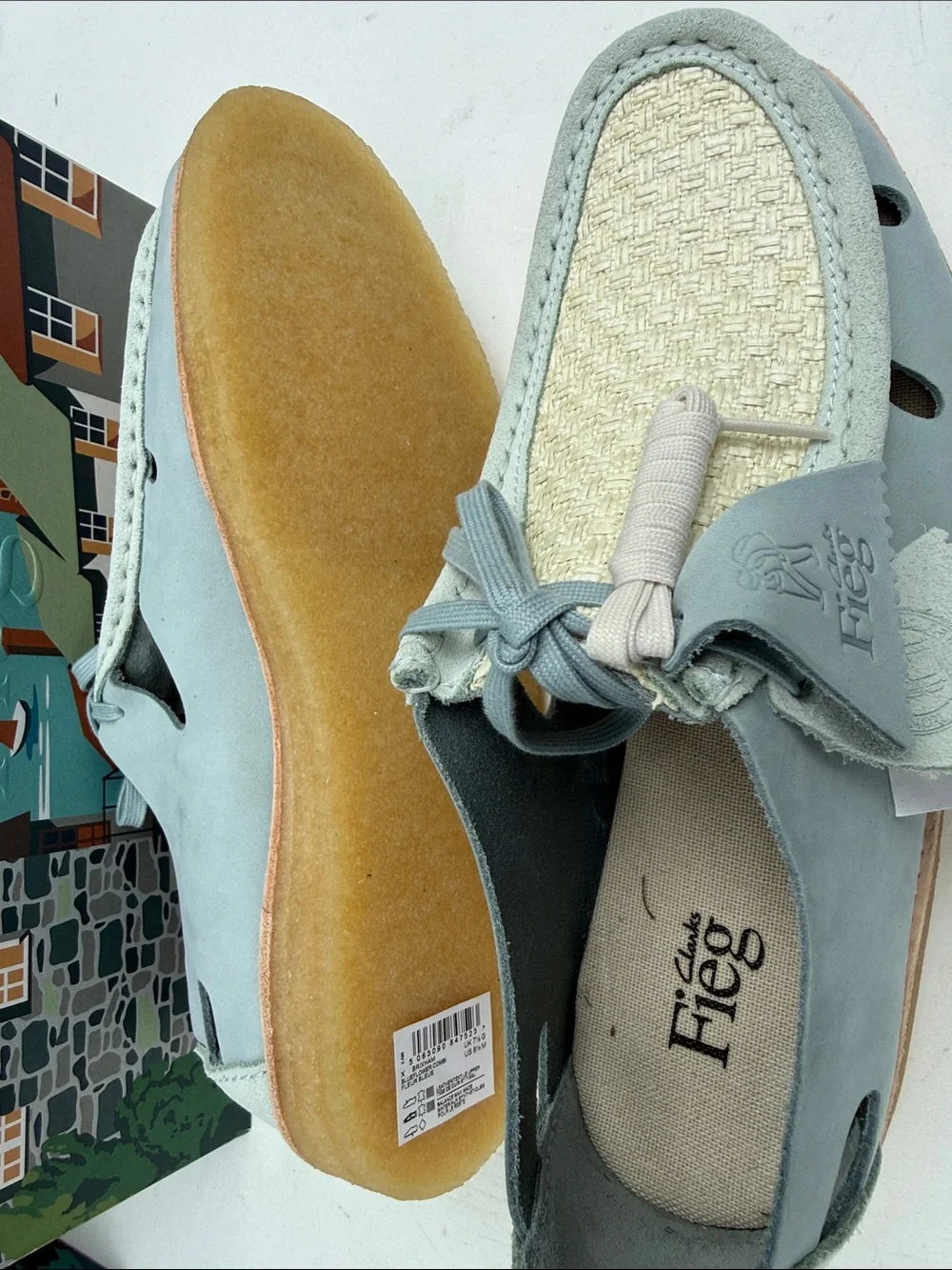 Clarks pale blue
